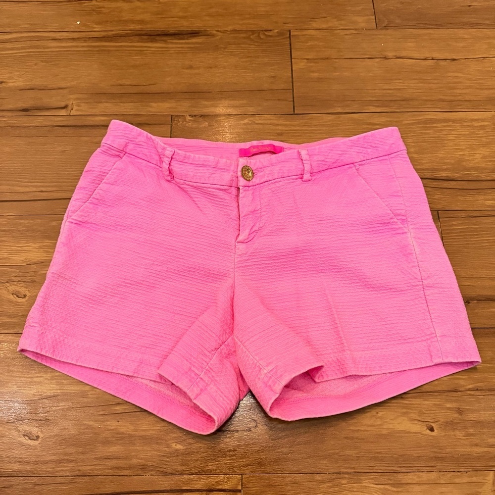 Lilly Pulitzer Callahan Short Womens Size 8 Pink Low Rise Cotton
